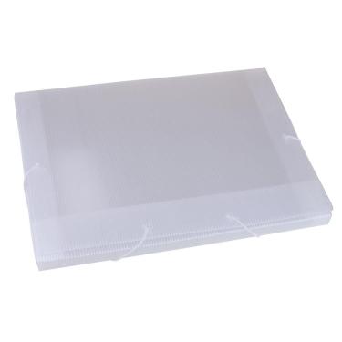 Imagem de Pasta Escolar Dello com Elástico 2cm Cristal Branca