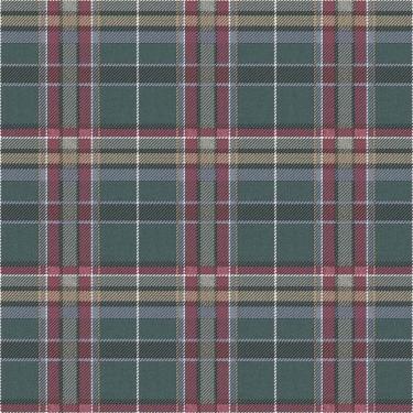 Imagem de Papel de Parede Botany House Xadrez Azul e Roxo 15577