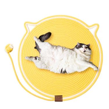 Imagem de Arranhador Tapete Caminha Gato Pet Rasqueavel Brinquedo Relaxante Confortavel Animais Estimacao Anti Ansiedade