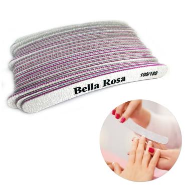 Imagem de Lixa Lavavel Banana 100/180 25 Unidades Unha Gel Fibra