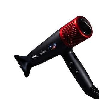 Imagem de Secador de Cabelos Taiff Turbe Digital Íons Negativos 2400W Preto/Vermelho