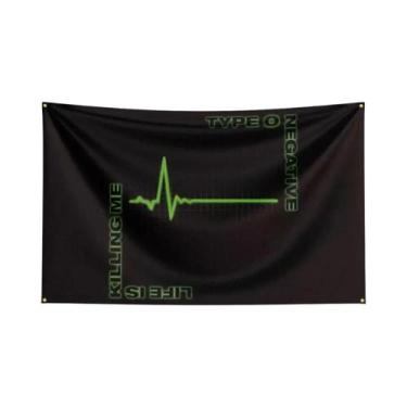 Imagem de Bandeira De Banda De Rock Pesado Em Poliéster Com Impressão Digital, A