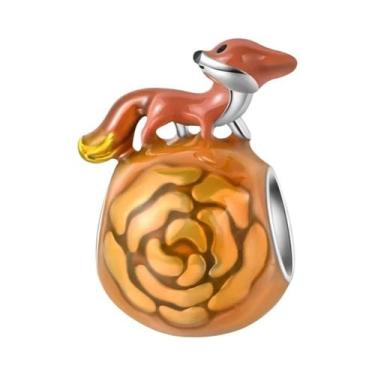 Imagem de Pingentes De Raposa Prateada, Coelho, Rosa, Robô, Castelo E Príncipe P