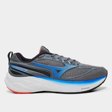 Imagem de Tênis Mizuno Space 5 Masculino, Chumbo, Azul, 43