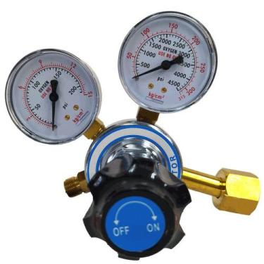 Imagem de Regulador Para Cilindro De Oxigênio Com Dois Manômetros Ômega * 4147