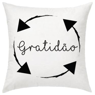 Imagem de Almofada Decorativa Gospel Gratidão 30 x 30 Cm