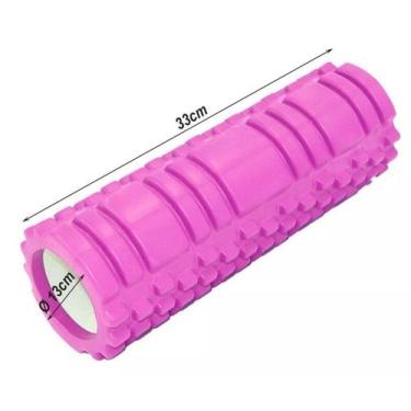 Imagem de Rolo Massagem Foam Roller Liberação Miofascial Soltura - IMPORT, Rosa