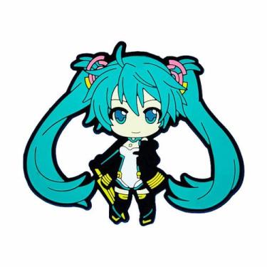 Imagem de Ímã de geladeira Hatsune Miku Anime PVC/ímã 6x6cm - yiweisai