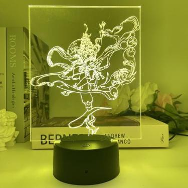 Imagem de Luz noturna LED 3D Honors Of Kings Diaos Chans Color Chans - yiweisai