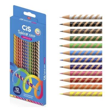 Imagem de Lápis De Cor Spiro Grip Espiral 12 Cores - Cis