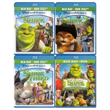 Imagem de Shrek / Shrek 2 / Shrek: The Third / Shrek Forever After (Blu-ray + DVD) (4-Pack)