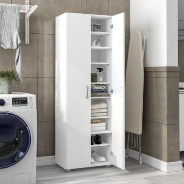 Imagem de Armário Organizador Limeira Alto Branco Politorno, Branco