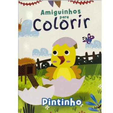 Imagem de Livro - Amiguinhos para Colorir: Pintinho