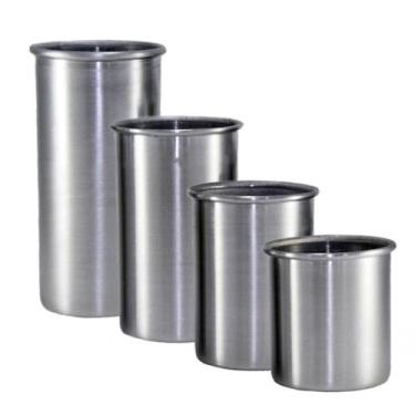 Imagem de Kit 4 Formas de Alumínio Cilíndrico N7 para Velas Artesanais - Global