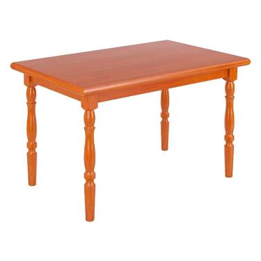 Imagem de Mesa Retangular 04 Lugares Pes Torneados 126x80 Cm 103lb Marjori - Mel Brilho