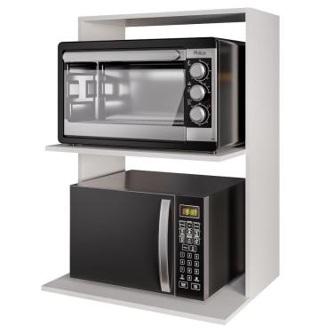 Imagem de Suporte Microondas Lauren 60 Cm Bp Eratto Moveis - Branco