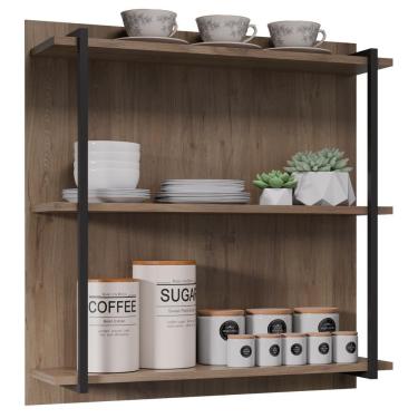 Imagem de Prateleira Industrial Clara Bp 71 Cm Eratto Moveis - Freijo