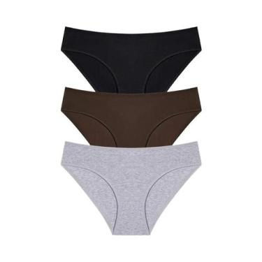 Imagem de Conjunto De Calcinhas De Algodão Femininas 3PCS S-XL Lingerie Sexy Fem
