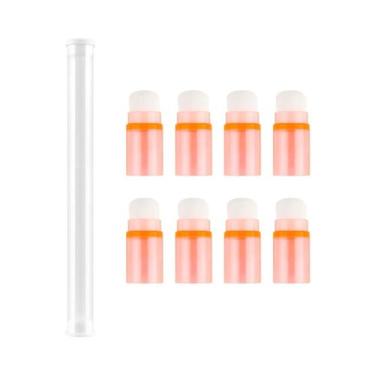 Imagem de 8 Pincéis Mini Empilháveis Para Blender, Cerdas Macias, Ferramenta De 