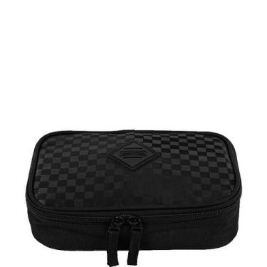 Imagem de Estojo Box Especial Nailon - Xadrez Preto - Sestini, Colorido