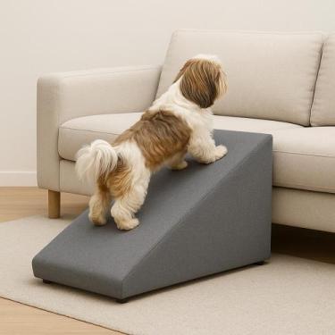 Imagem de Rampa Pet Espuma Para Cachorro Cao Subir Cama Box Sofa Puff - Molare, 