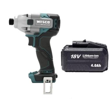 Imagem de Parafusadeira De Impacto 18v Com Bateria 4ah Wesco WS2420.9