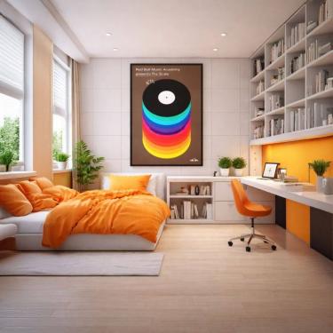 Imagem de Quadro Canvas Red Bull Music Academy 40x30cm Mold Preta