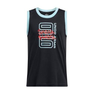 Imagem de Regata Under Armour Zone Mesh Tank Infantil, Preto, 14