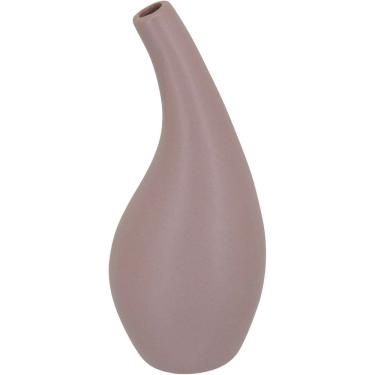 Imagem de VASO DECORATIVO ENFEITE PLANTA CERÂMICA 23x10x10cm BEGE