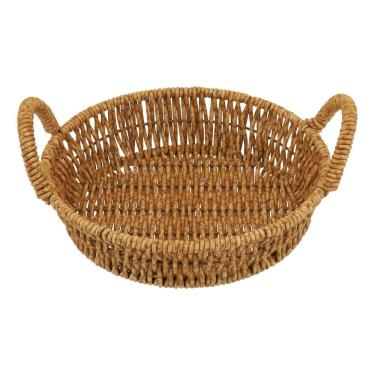 Imagem de CESTA PLÁSTICO 4x17x17cm NATURAL DECORATIVA ORGANIZADORA