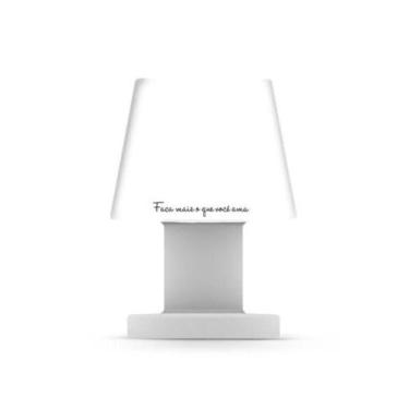 Imagem de Luminária Abajur De Mesa Pequena Faça Mais, Bivolt