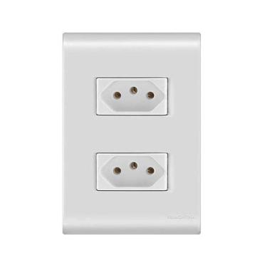 Imagem de Tomada dupla 20a 2P+T 250V Liz modulado Tramontina