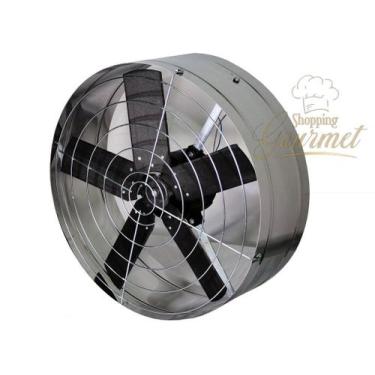 Imagem de Exaustor Ventilador Inox 50Cm Alta Vazão Blindado Para Cozinha Churras