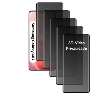 Imagem de 5UN Películas Vidro Privacidade 3D Para Samsung Galaxy A07 - LXL