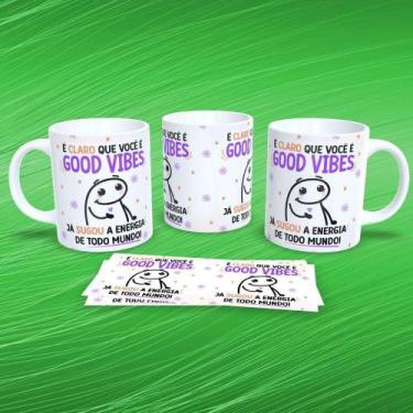 Imagem de Caneca de Porcelana Flork Musical Estampa 19 325ML Branca Temática par