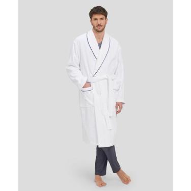 Imagem de Roupão Feminino Felpudo com Viés Branco Lohe, Branco, G