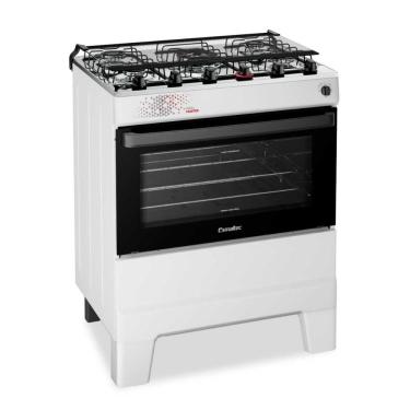 Imagem de Fogão a Gás de Piso 5 Bocas Esmaltec Ideal Master T5ITB Mesa Inox Acendimento Automátic...