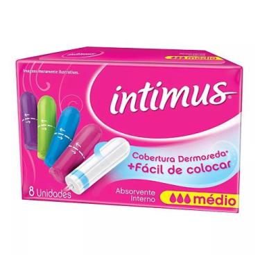 Imagem de Absorvente Intimus Interno Médio - 8 Unidades