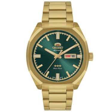 Imagem de Relógio Orient Masculino Ref: Nh3gg008 E1kx Automático Dourado