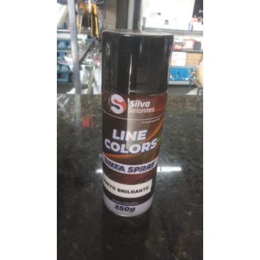 Imagem de Tinta spray preto brilhante 250 - Silva selantes