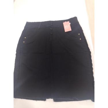 Imagem de Saia Feminina Modelo Evangélico Jeans Tam G - ZM Store 