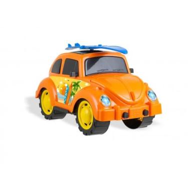 Imagem de Kendy Fusca Surf Laranja Fuscão Surfing Fuca Carrinho Brinquedo, Laran