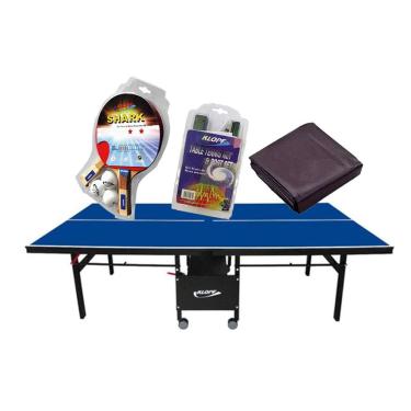 Imagem de MESA PING PONG 1084 KLOPF + Kit 5055 + Rede MASTER 5034 + Capa p/ Mesa Fechada