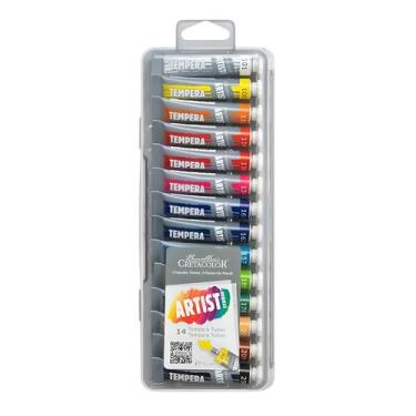 Imagem de Kit Tinta Tempera Artist Studio Cretacolor 7,5ml 14 Cores