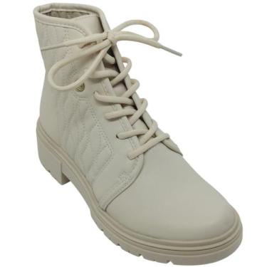 Imagem de Bota Dakota Feminina com Cadarço e Costura Lateral Cor:TuleTamanho:37,