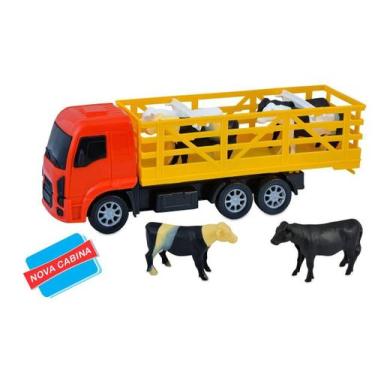 Imagem de Brinquedo Miniatura Caminhão com Boi - Diverplas