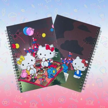 Imagem de Caderno de Recados Espiral A5 Hello Kitty 80 Folhas Capa Metalizada  F