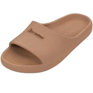 Imagem de Chinelo Masculino Conforto Casual Slide Slip On Drip Rider, Marrom, Ma