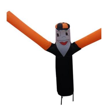 Imagem de Boneco Biruta c/ Exaustor - AG Ramos, Preto c/ Laranja