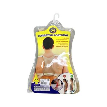 Imagem de Corretor Postural Ortopédico Ajustável para Coluna e Ombros Alívio e P